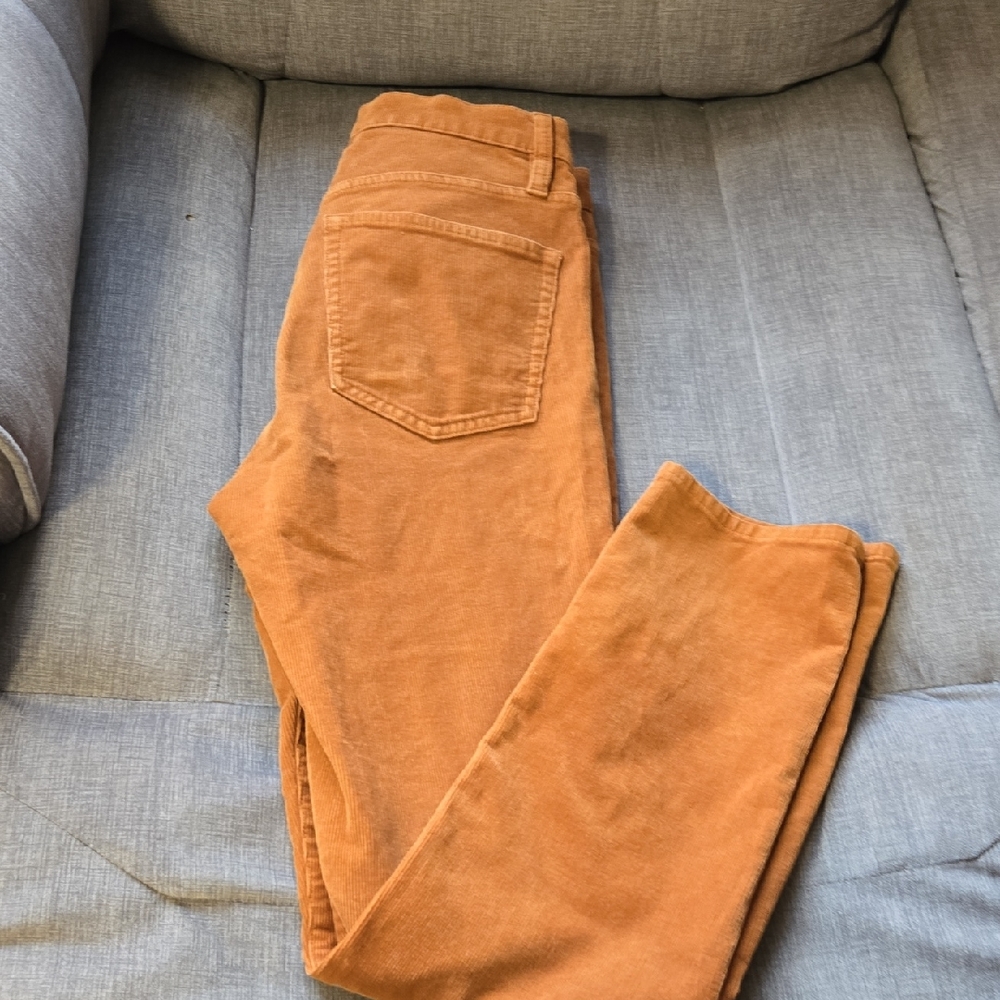 J. Crew Women's Straight Leg Jeans in Warm Orange